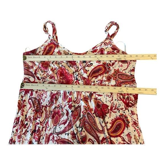 Torrid Paisley Maxi Dress Size 2 Sleeveless Boho Floral Stretch - Picture 3 of 5